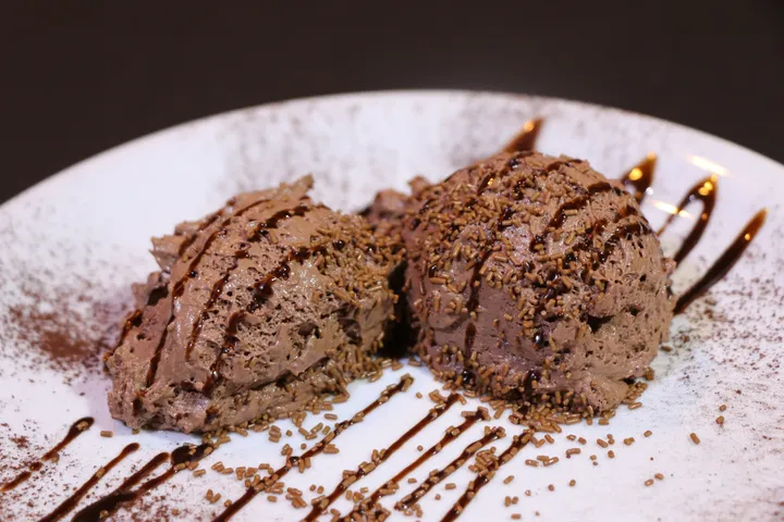 Schokoladenmousse als Dessert